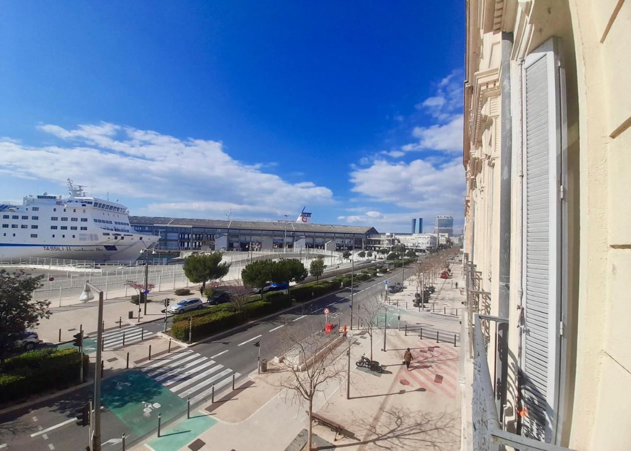 Spacieux Et Lumineux Appartement Vue Mer Joliette Marsiglia Esterno foto